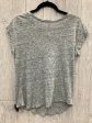 Top Short Sleeve By Loft In Grey, Size: M For Cheap