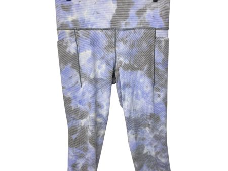 Athletic Capris By Athleta In Blue & Grey, Size: L Hot on Sale