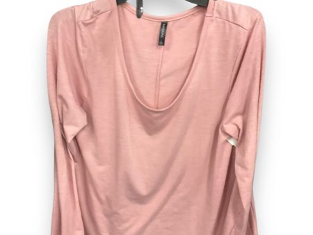 Top Long Sleeve By Massini In Peach, Size: L Supply