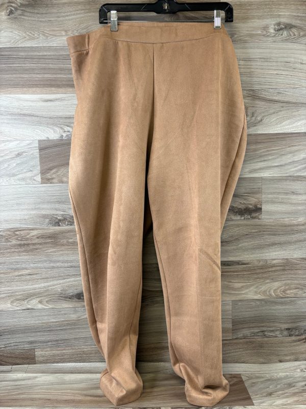 Pants Leggings By Eloquii In Tan, Size: 22 For Cheap