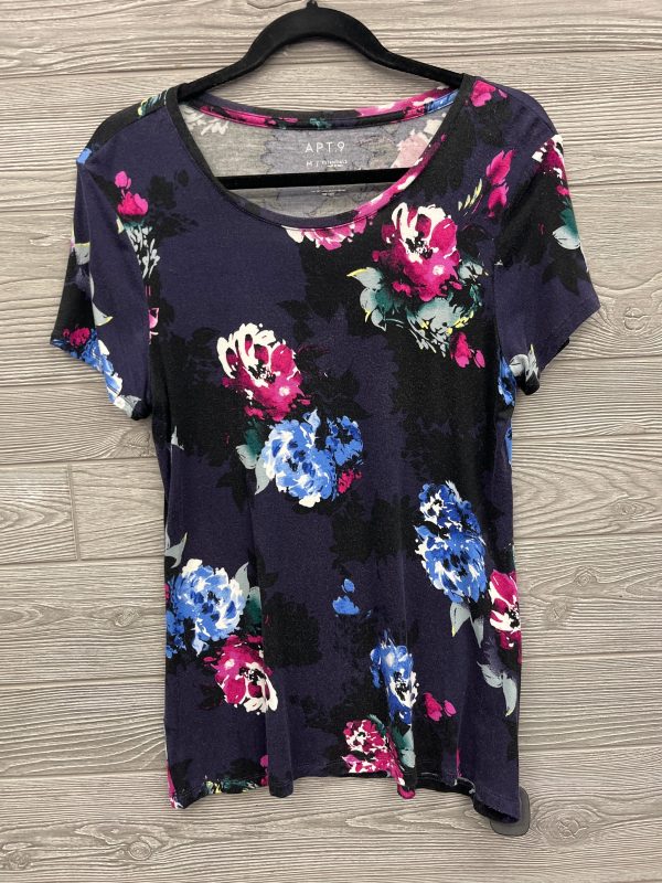 Top Short Sleeve By Apt 9 In Floral Print, Size: M Sale