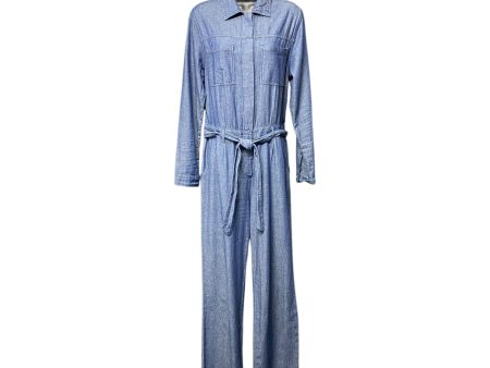 Jumpsuit By Forever 21 In Blue Denim, Size: S For Cheap