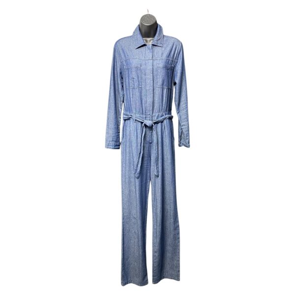 Jumpsuit By Forever 21 In Blue Denim, Size: S For Cheap