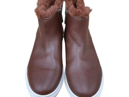 Boots Ankle Flats By J Slides In Brown, Size: 8.5 For Cheap