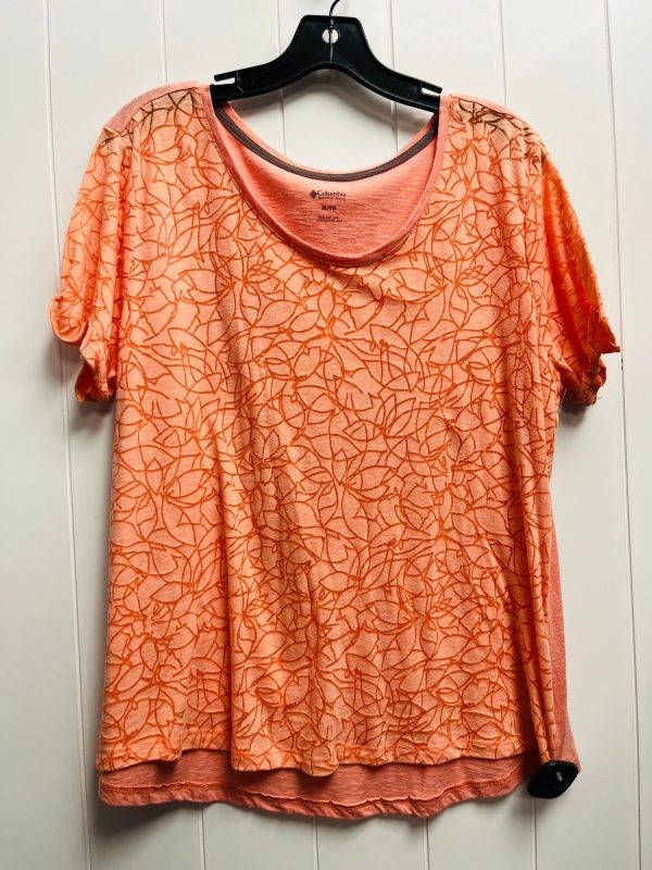 Top Short Sleeve By Columbia In Orange, Size: Xl Online Sale