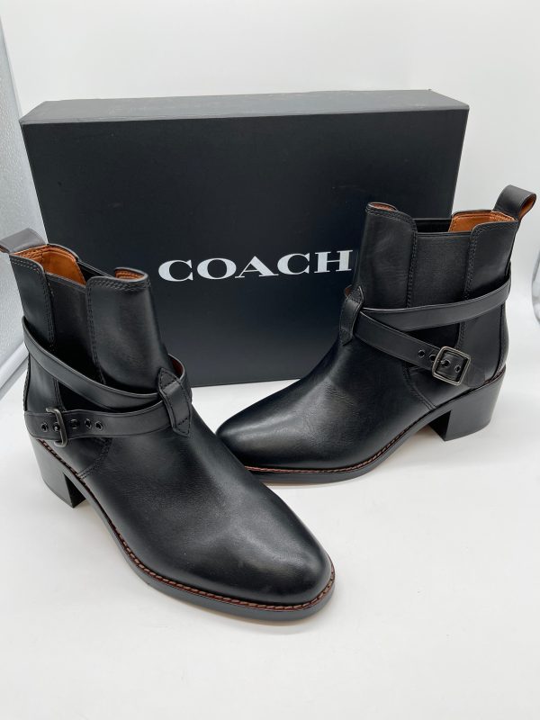 Boots Designer By Coach In Black, Size: 10 on Sale