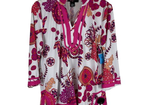 Top Long Sleeve By Peck And Peck In Pink, Size: L Cheap