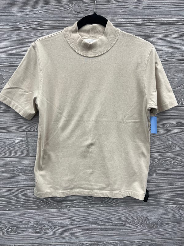 Top Short Sleeve By Christopher And Banks In Beige, Size: M Discount