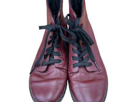 Boots Ankle Flats By Dr Martens In Red, Size: 7 For Discount