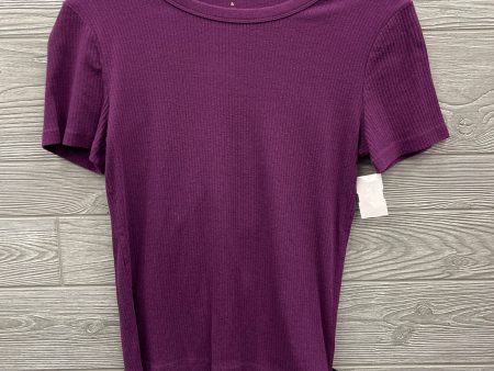 Top Short Sleeve By A New Day In Purple, Size: M Online