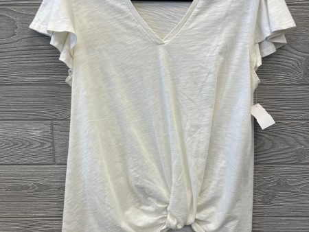 Top Short Sleeve By Matilda Jane In White, Size: M Hot on Sale