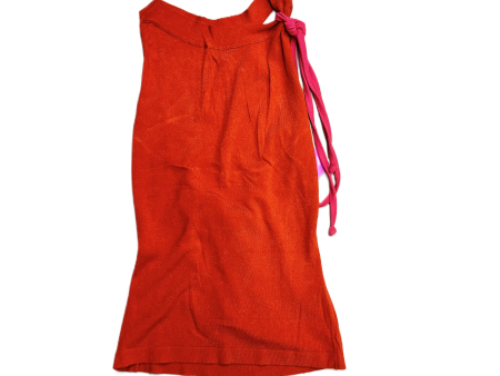 Orange Top Sleeveless Luxury Designer By Dolce And Gabbana Size: Xs Fashion