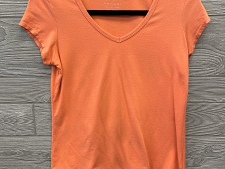 Top Short Sleeve By Tahari By Arthur Levine In Orange, Size: M Online Hot Sale