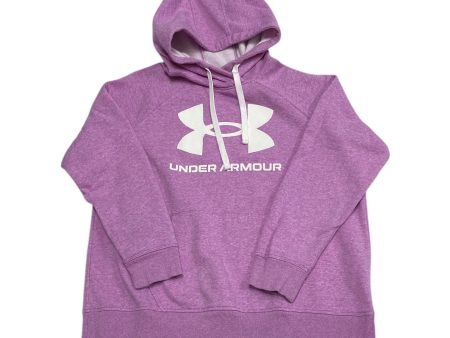 Athletic Sweatshirt Hoodie By Under Armour In Purple, Size: L Supply