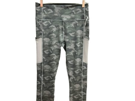 Athletic Leggings By Fabletics In Camouflage Print, Size: L Discount