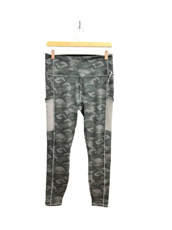 Athletic Leggings By Fabletics In Camouflage Print, Size: L Discount