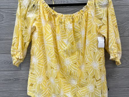 Blouse 3 4 Sleeve By Sweet Rain In Yellow, Size: M Fashion