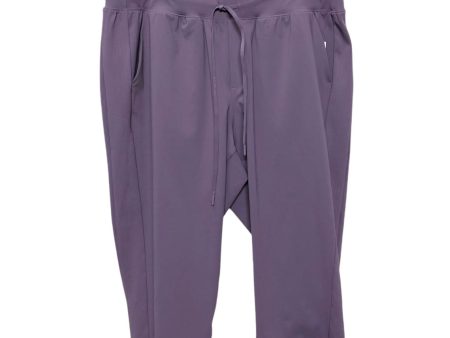 Athletic Capris By Livi Active In Purple, Size: 1x Supply