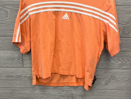 Top Short Sleeve By Adidas In Orange, Size: M Supply