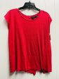 Top Short Sleeve By Tahari By Arthur Levine In Red, Size: L For Sale