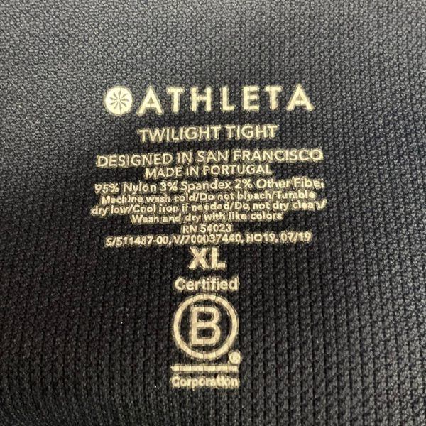 Athletic Leggings By Athleta In Navy, Size: Xl For Discount