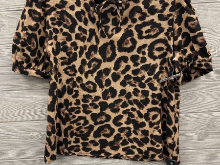 Top Short Sleeve By Shein In Animal Print, Size: M Online