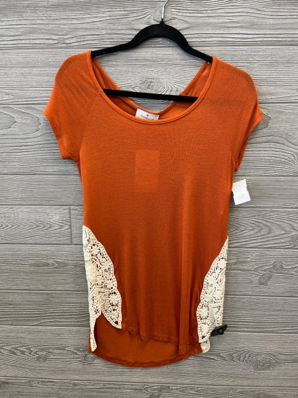 Top Short Sleeve By Clothes Mentor In Orange, Size: Xs Cheap