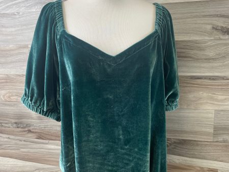 Top Short Sleeve Basic By Loft In Green, Size: Xl For Discount