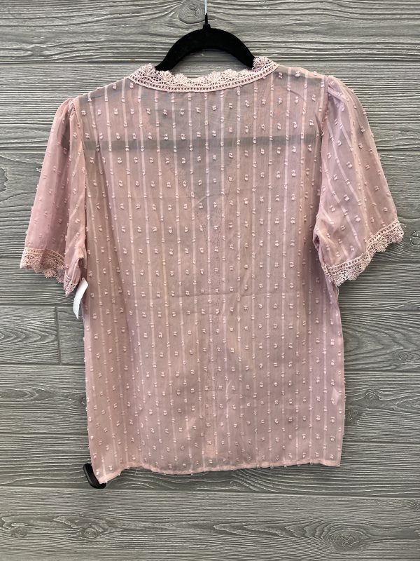 Top Short Sleeve By Clothes Mentor In Pink, Size: M Online Sale