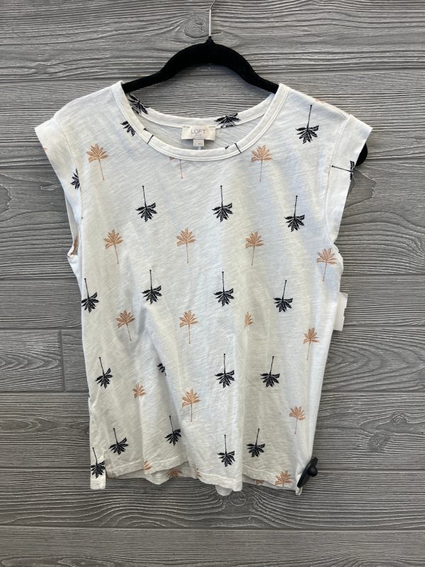 Top Short Sleeve By Loft In White, Size: S Supply