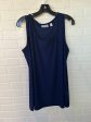 Top Sleeveless By ATTITUDES BY RENEE In Navy, Size: L Fashion