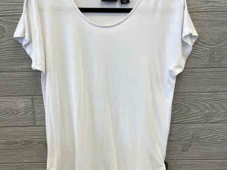 Top Short Sleeve By Adrienne Vittadini In White, Size: S Discount