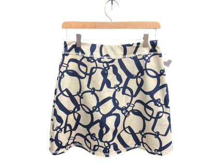 Athletic Skort By Julie Brown In Blue & Cream, Size: M Online Sale