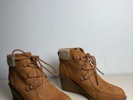 Boots Ankle Heels By Mad Love In Brown, Size: 9 Discount