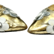 Shoes Luxury Designer By Prada In Gold & Silver, Size: 6.5 on Sale