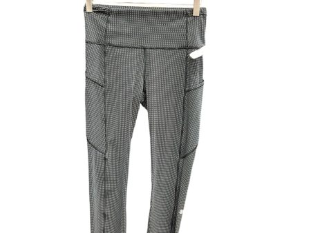 Athletic Capris By Lululemon In Black & White, Size: 6 For Sale