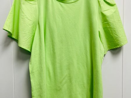 Top Short Sleeve By A New Day In Green, Size: L Online