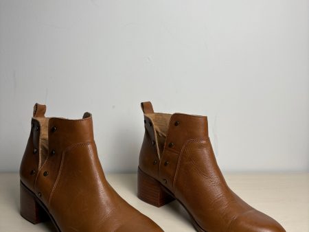 Boots Ankle Heels By Franco Sarto In Brown, Size: 8.5 For Sale