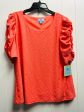 Top Short Sleeve By Cece In Orange, Size: Xl For Discount