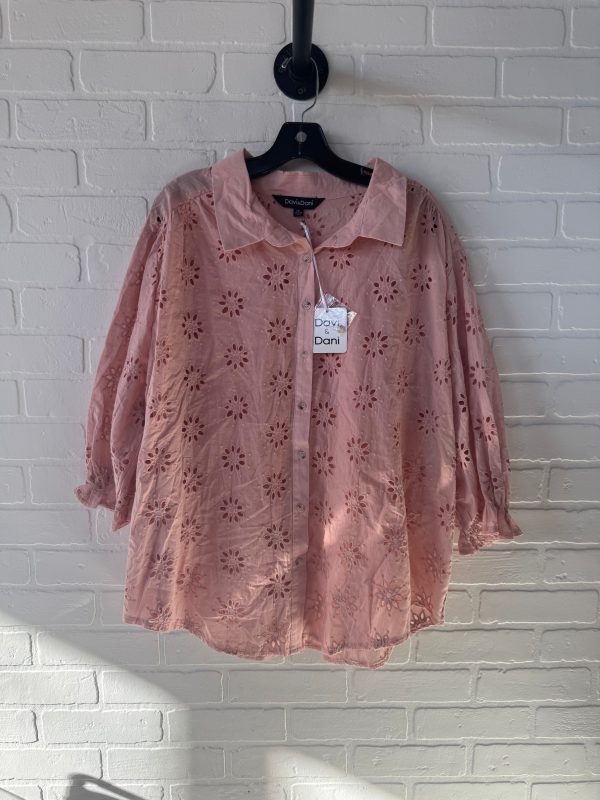 Top Short Sleeve By Davi & Dani In Pink, Size: 30 For Sale