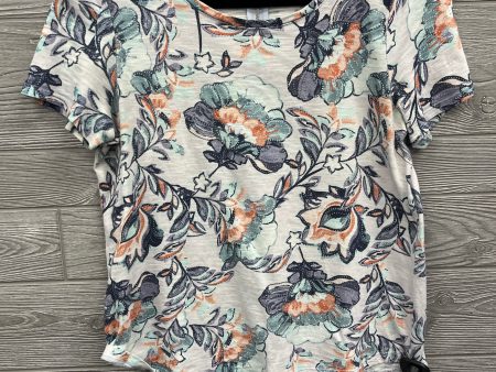 Top Short Sleeve By Chicos In Floral Print, Size: M on Sale