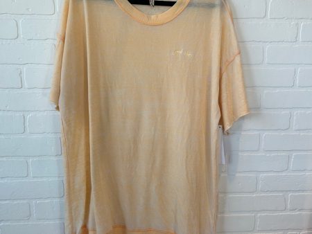 Top Short Sleeve Basic By Free People In Orange, Size: Xs Fashion