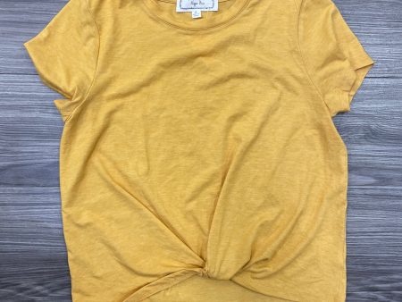 Top Short Sleeve Basic By Hippie Rose In Yellow, Size: M Hot on Sale