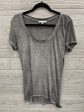 Top Short Sleeve By Express In Grey, Size: M Hot on Sale