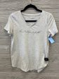 Top Short Sleeve By Maurices In Grey, Size: S Online Hot Sale