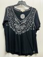 Top Short Sleeve By Philosophy In Black & White, Size: 2x Hot on Sale