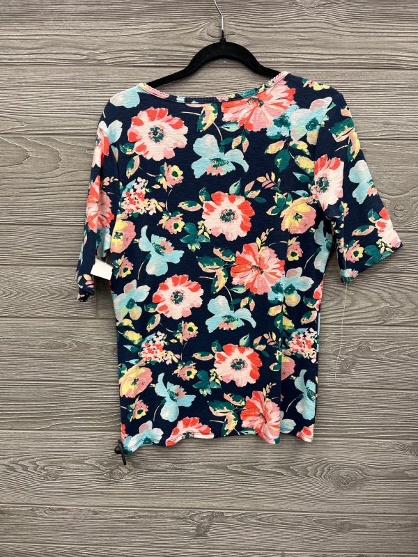 Top Short Sleeve By Time And Tru In Floral Print, Size: M Supply