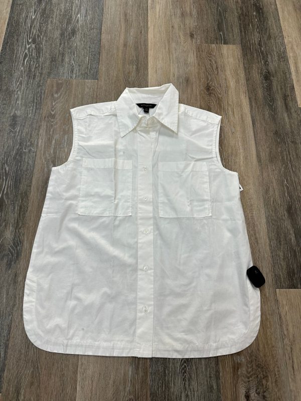 Top Sleeveless By Banana Republic In White, Size: Xs For Discount