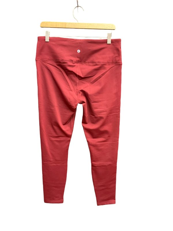 Athletic Leggings By 90 Degrees By Reflex In Red, Size: Xl Sale