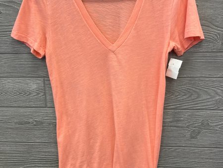 Top Short Sleeve By Pink In Coral, Size: M For Cheap